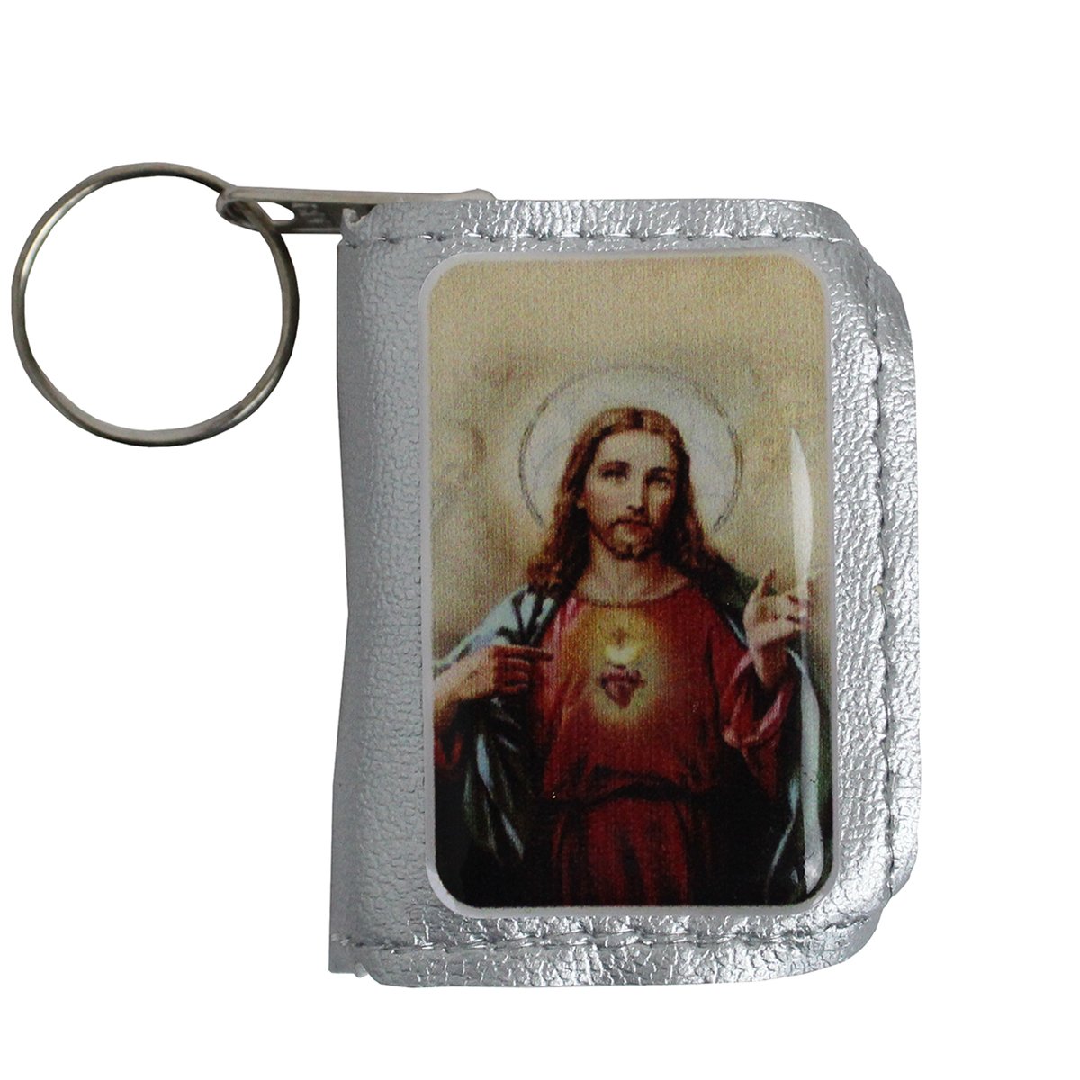Chaveiro Preciosas Promessas Sagrado Coração de Jesus - Cores Sortidas