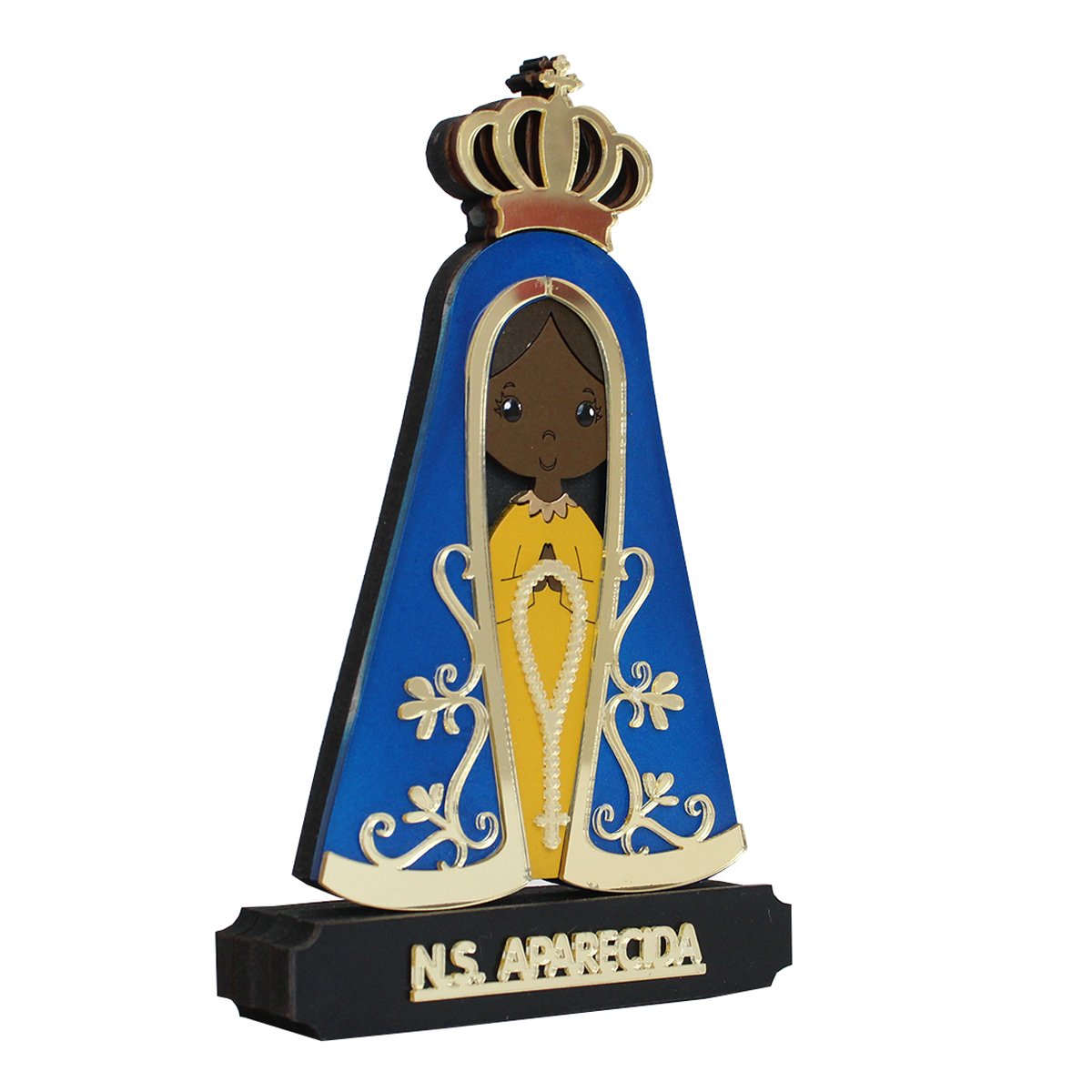 Imagem MDF de Nossa Senhora Aparecida Color - 17 cm
