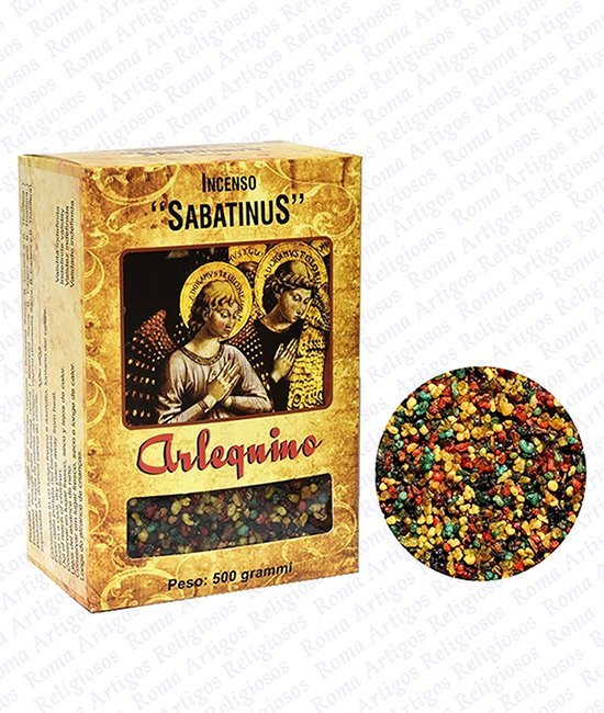 Incenso Liturgico Sabatinus Arlequino - 500 gramas - Casa da Mãe Artigos  Religiosos