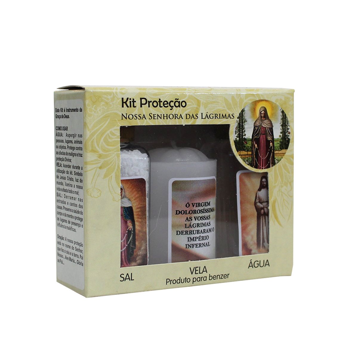 Kit Proteção de Nossa Senhora das Lágrimas - Casa da Mãe Artigos Religiosos