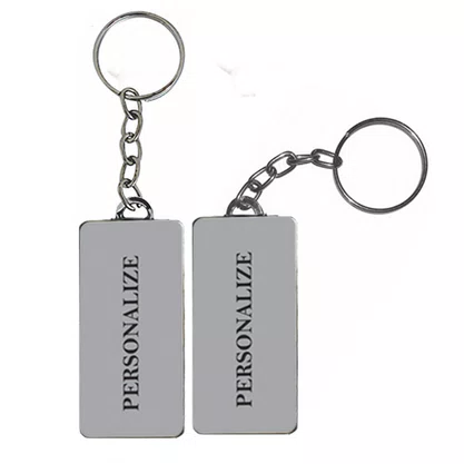 10 Dúzias - Chaveiro Retangular Personalizado Frente e Verso