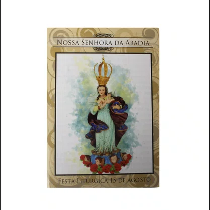 100 unid - Folheto Oração Nossa Senhora Abadia