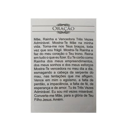 100 unid - Folheto Oração Nossa Senhora Mãe Rainha