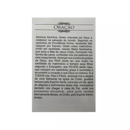 100 unid - Folheto Oração Sant' Ana