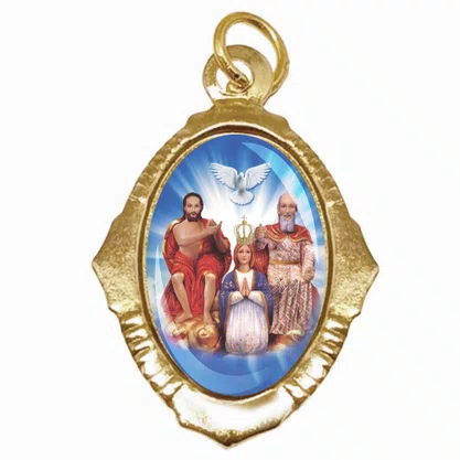 100 Unidades - Medalha Chapa Divino Pai Eterno
