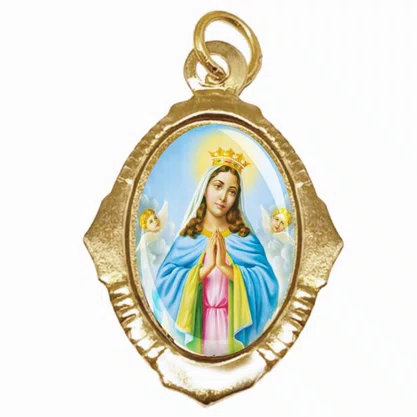 100 Unidades - Medalha Chapa Nossa Senhora da Guia