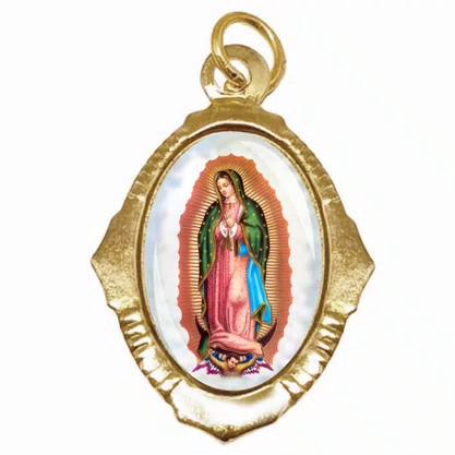 100 Unidades - Medalha Chapa Nossa Senhora de Guadalupe