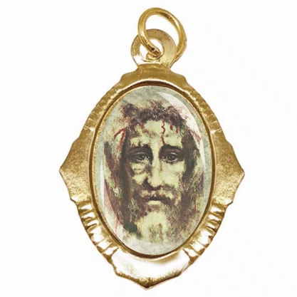 100 Unidades - Medalha Chapa Sagrada Face