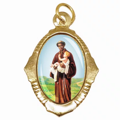 100 Unidades - Medalha Chapa São Benedito