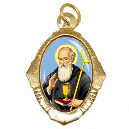 100 Unidades - Medalha Chapa São Bento