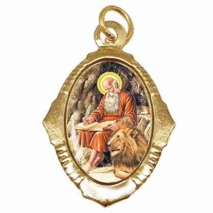 100 Unidades - Medalha Chapa São Jerônimo