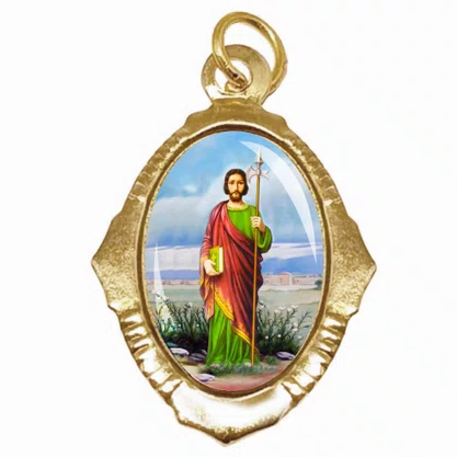 100 Unidades - Medalha Chapa São Judas Tadeu
