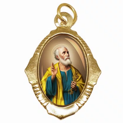 100 Unidades - Medalha Chapa São Pedro