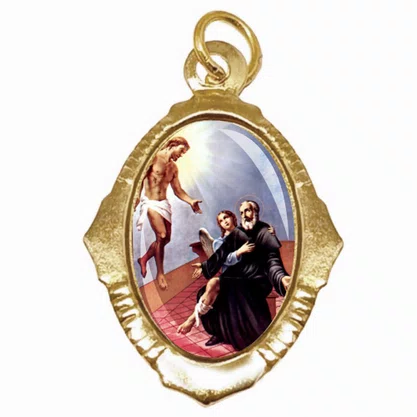 100 Unidades - Medalha Chapa São Peregrino