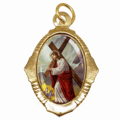 100 Unidades - Medalha Chapa Senhor dos Passos