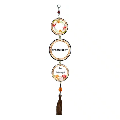 12 unid - Adorno Porta Personalizado Três Medalhas Redondas