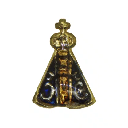 12 unid - Boton Corpo de Nossa Senhora Aparecida - 1,5 cm