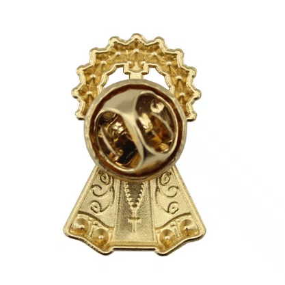 12 unid - Bóton de Nossa Senhora Aparecida Strass - 2,5 cm
