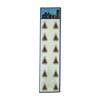 12 unid - Boton Nossa Senhora Aparecida Corpo Cristal
