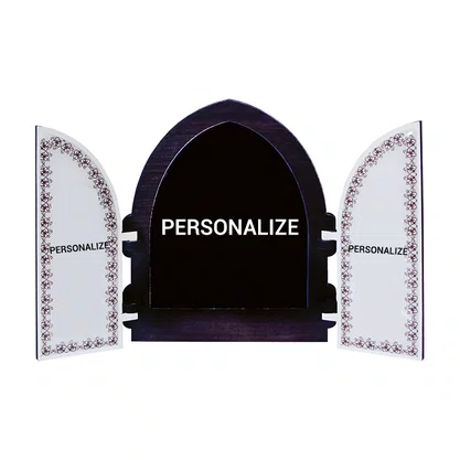 12 unid - Capela Personalizado com Portas Resinada 18 x 26 cm
