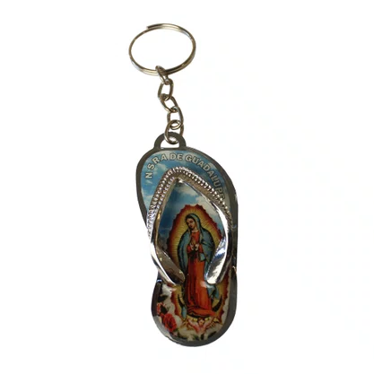 12 Unid - Chaveiro Chapa Chinelo Nossa Senhora de Guadalupe