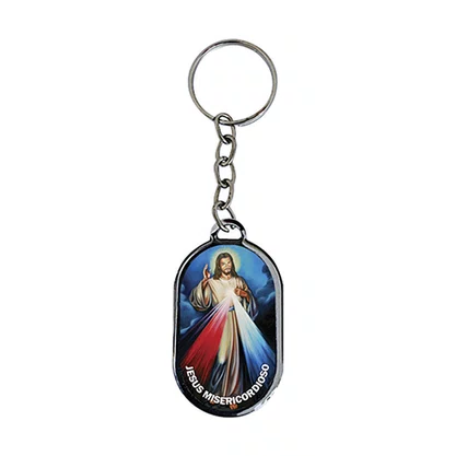 12 Unid - Chaveiro Chapa Jesus Misericordioso