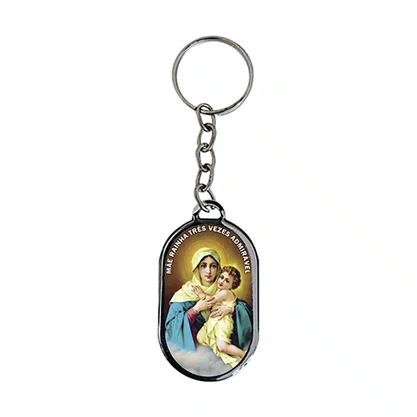 12 Unid - Chaveiro Chapa Mãe Rainha