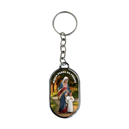 12 Unid - Chaveiro Chapa Maria Passa na Frente