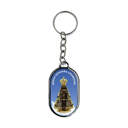 12 Unid - Chaveiro Chapa Nossa Senhora Aparecida