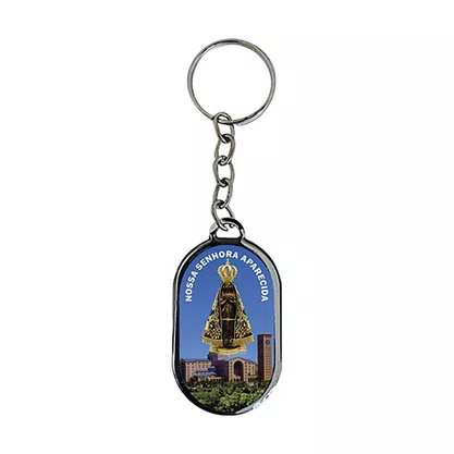 12 Unid - Chaveiro Chapa Nossa Senhora Aparecida Basílica