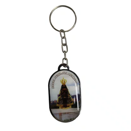 12 Unid - Chaveiro Chapa Nossa Senhora Aparecida Rio Paraíba