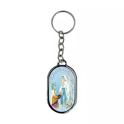 12 Unid - Chaveiro Chapa Nossa Senhora de Lourdes