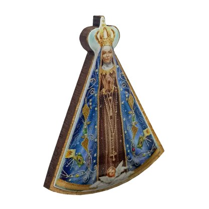 12 unid - Imã de Nossa Senhora Aparecida Corpo MDF