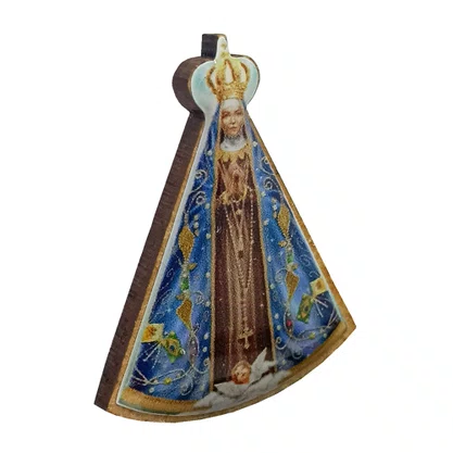 12 unid - Imã de Nossa Senhora Aparecida Corpo MDF