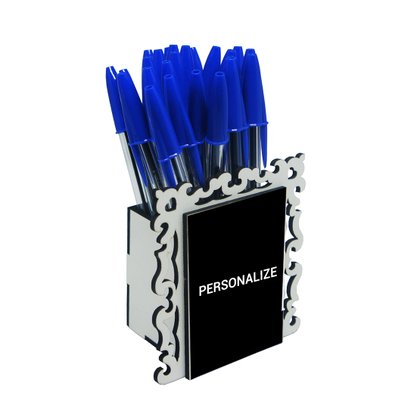 12 unid - Porta Caneta Personalizado
