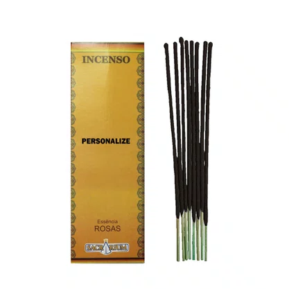 24 Unid - Incenso 8 Varetas Personalizado com Aroma Rosas