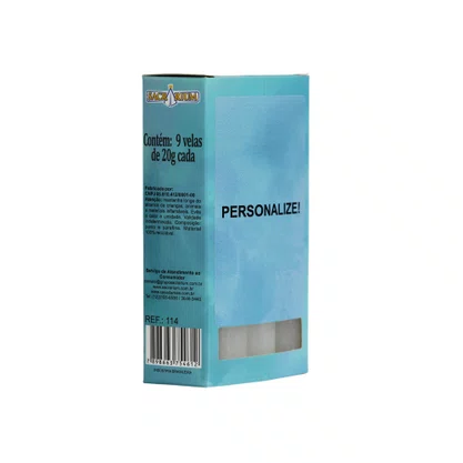 24 unid - Vela 9 dias de Oração Personalizado