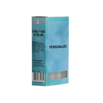 24 unid - Vela 9 dias de Oração Personalizado