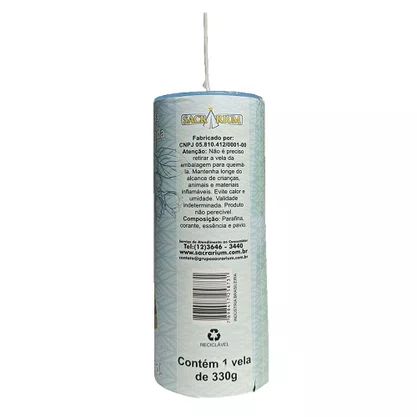 24 Unid - Vela Azul Nossa Senhora Aparecida Perfumada