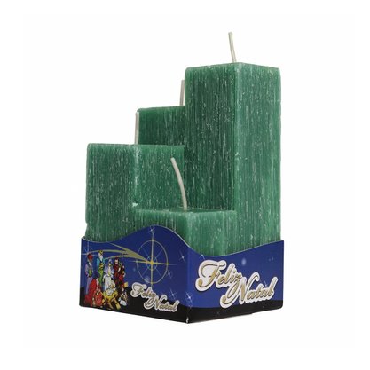 4 Velas Decorativas  Verde