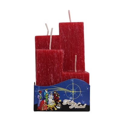 4 Velas Decorativas Vermelha