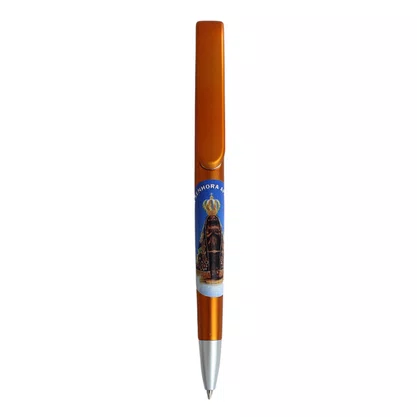 50 unid - Caneta Personalizada Esferográfica Laranja
