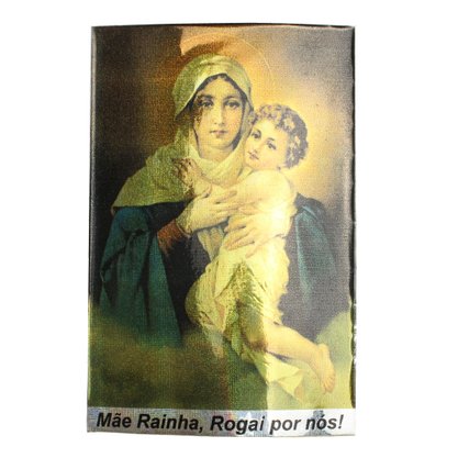 Adesivo Nossa Senhora Mãe Rainha Quadrado Dupla Face - 14 cm x 9 cm