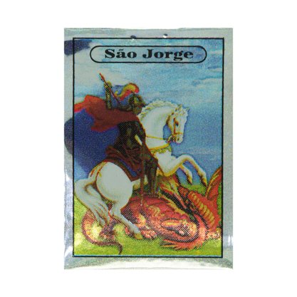 Adesivo Quadrado São Jorge 7 x 5 cm