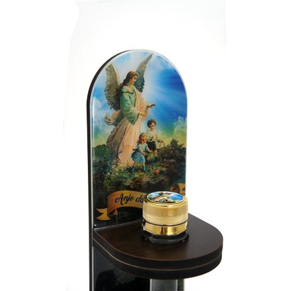 Adorno Porta Água Benta Anjo da Guarda 20 x 8 cm