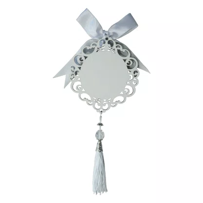 Adorno de Berço Anjo da Guarda com Detalhes em Branco