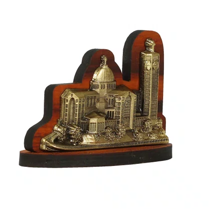 Adorno de Mesa Basílica Ouro Velho - 9 x 12 cm 