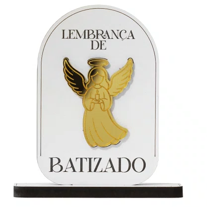 Lembrança Batismo MDF e Acrílico 
