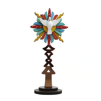 Adorno de Mesa Mdf Divino Espírito Santo Color - 20 Cm
