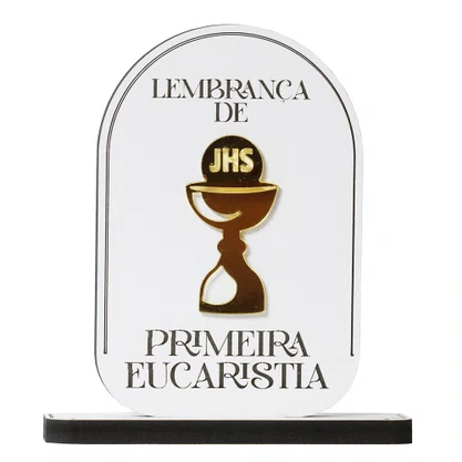 Lembraça Primeira Eucaristia MDF e Acrílico